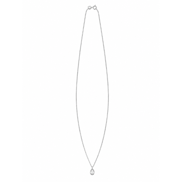 Compre colar com pingente gota em prata 925. Joia feminina delicada e elegante, ideal para presentear em aniversários, Dia dos Namorados e ocasiões especiais.