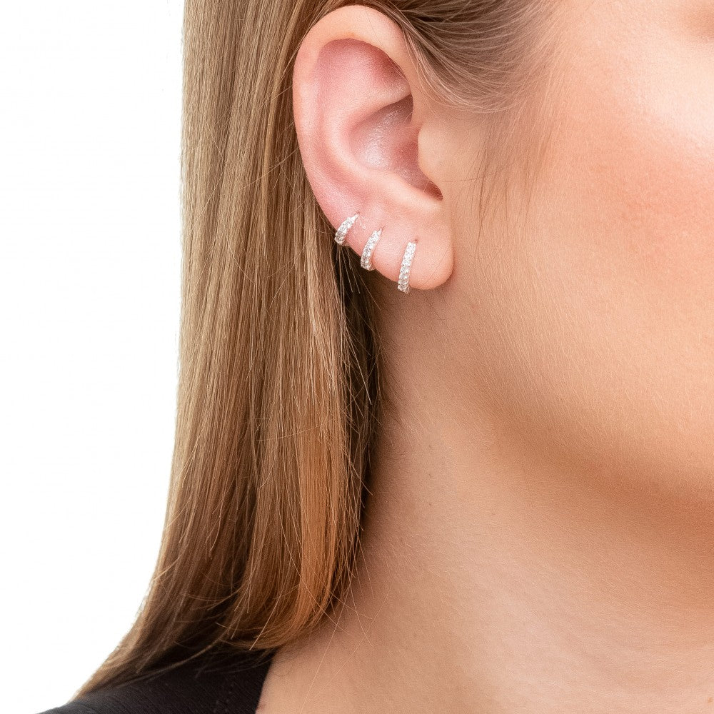 Brinco Argola Cravejada (P/M/G)