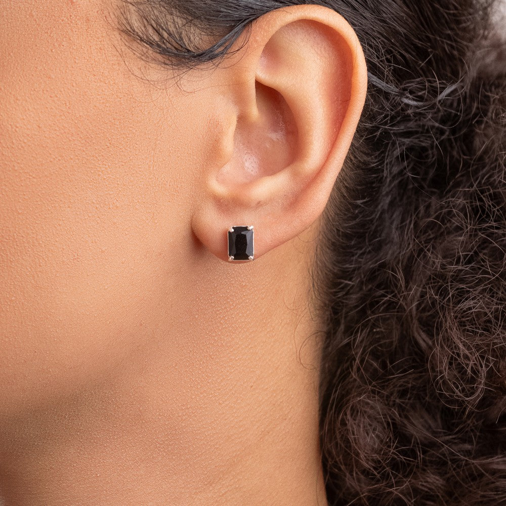 Brinco Retangular Onix