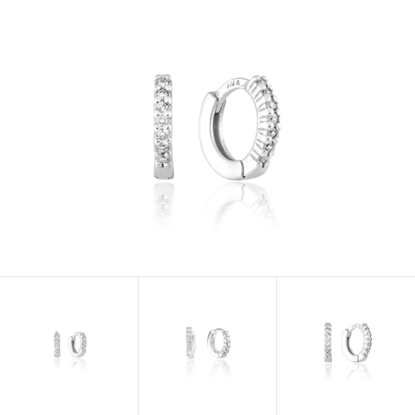 Brinco Argola Cravejada (P/M/G)