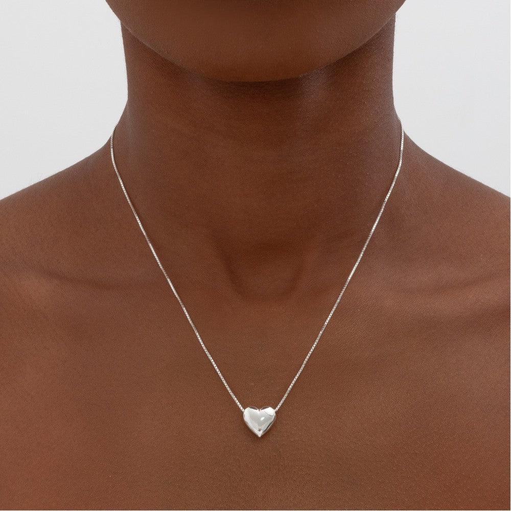 Colar Coração Maciço