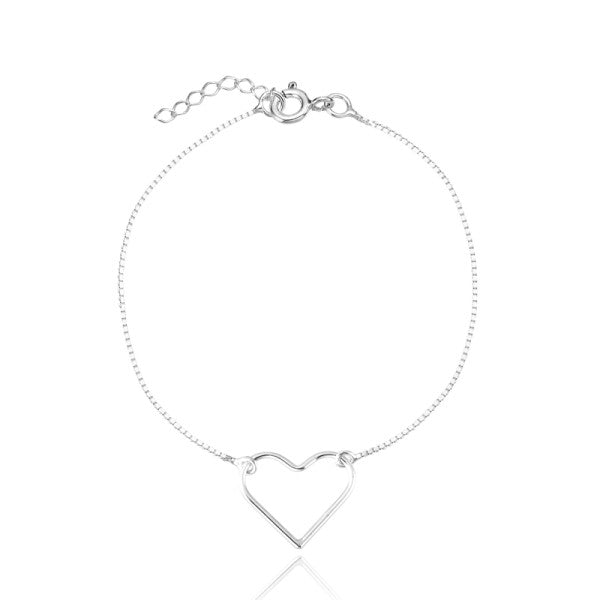 Pulseira Coração Vazado