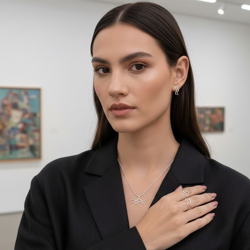 Anel Ondulado Versátil